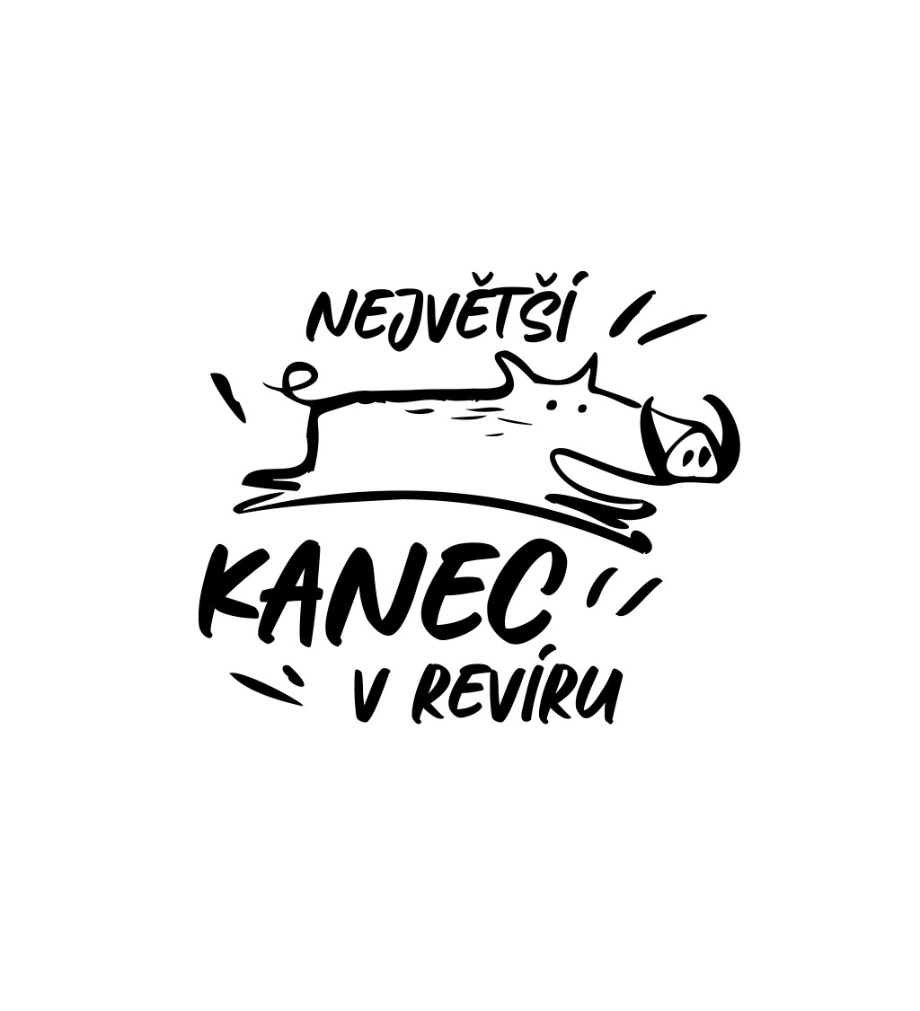 Pánské tričko bílé Největší kanec v revíru S