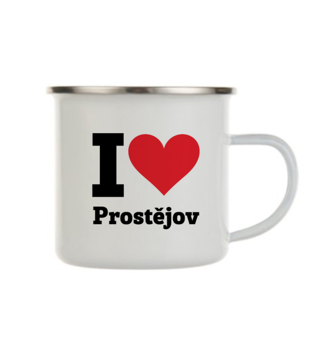 Plecháček bílý I love Prostějov