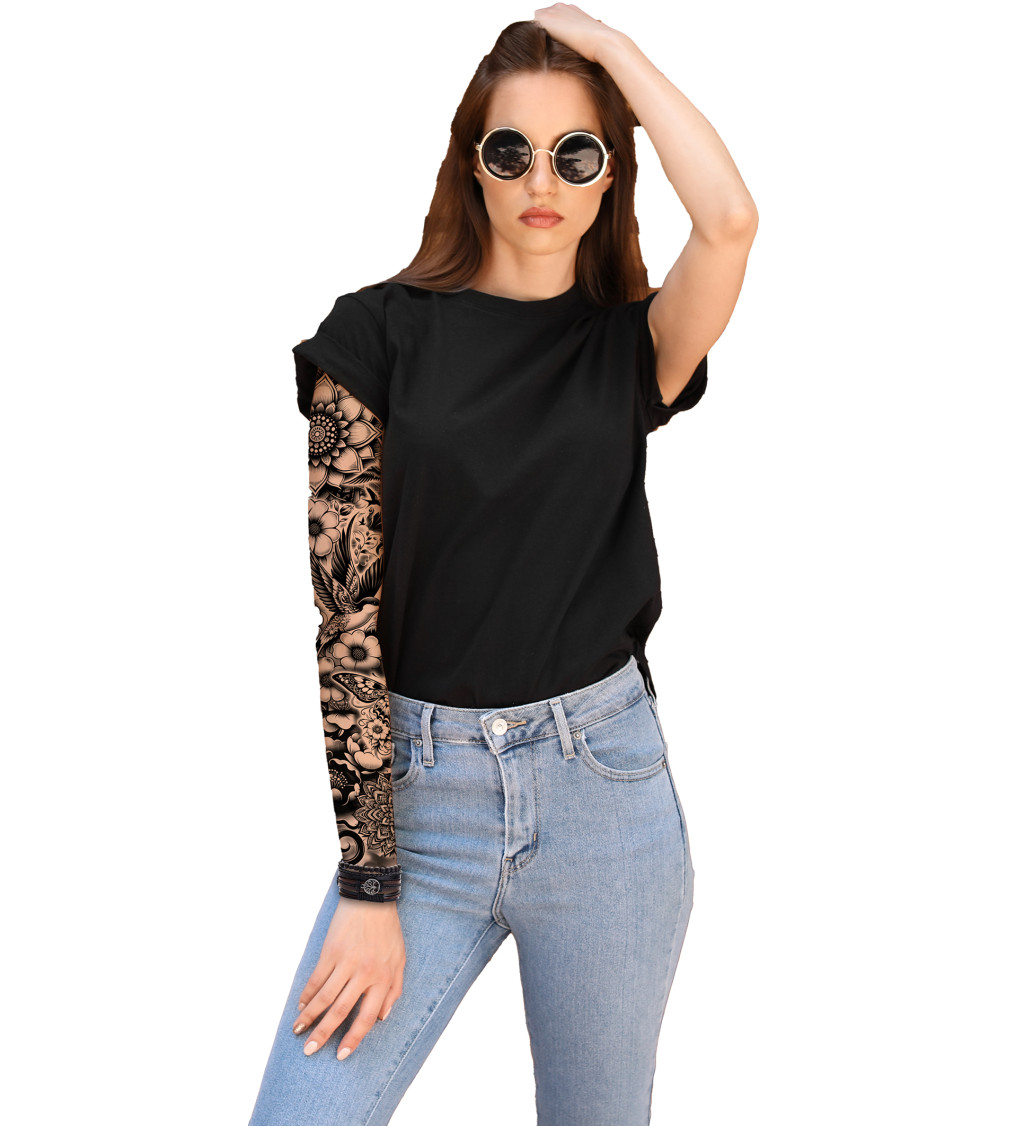 Tetovací rukáv – černobílý