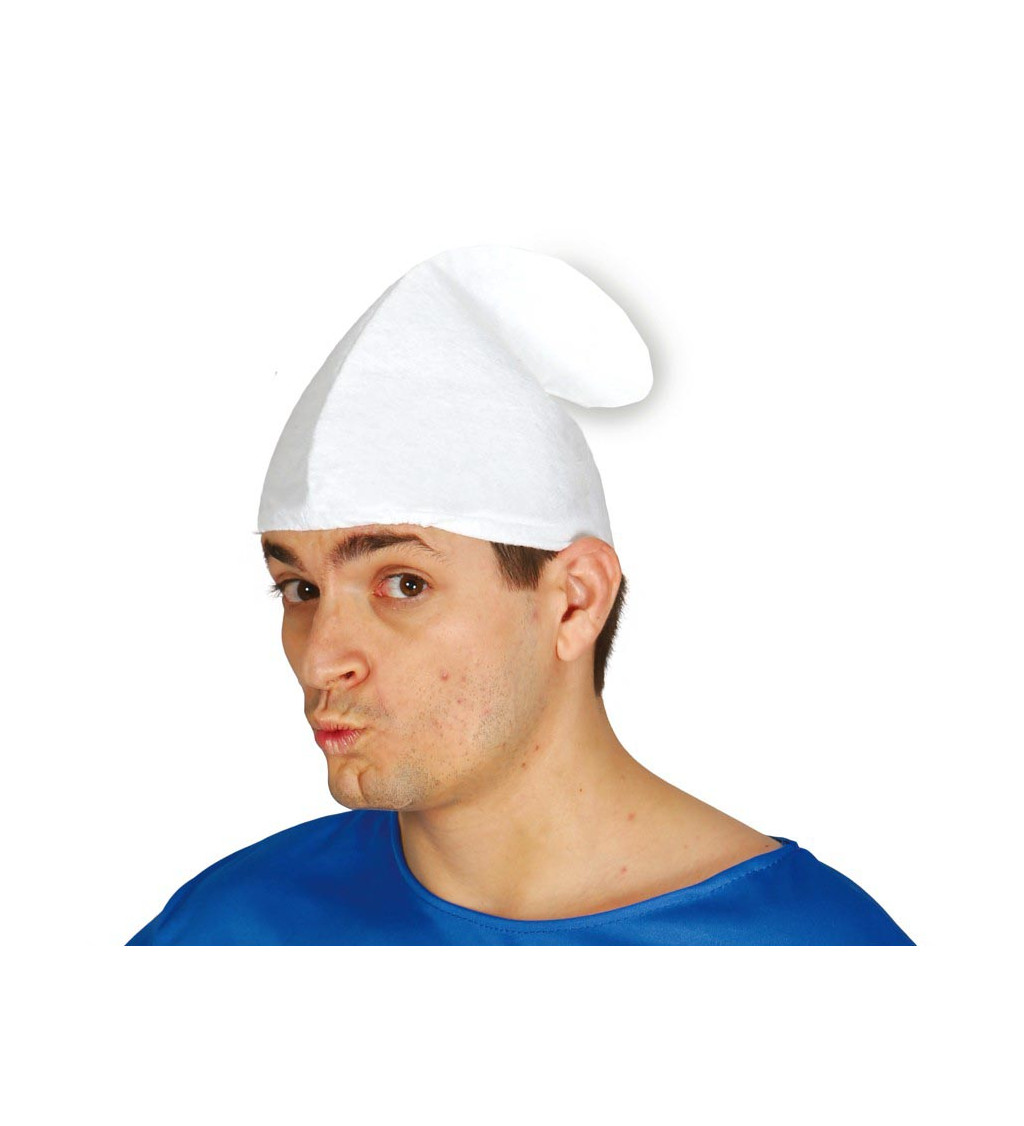 Bílá trpasličí čepice