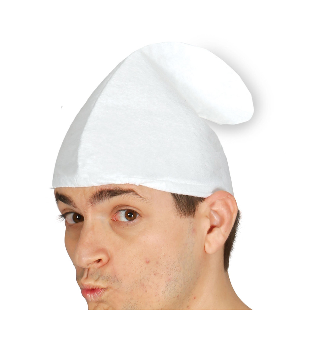 Bílá trpasličí čepice