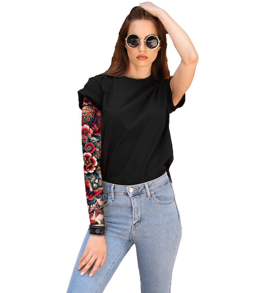 Barevné tetování – rukáv