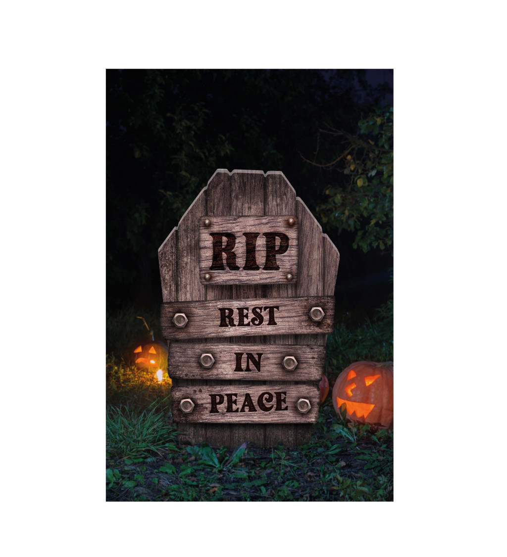 Dekorace: Náhrobek RIP