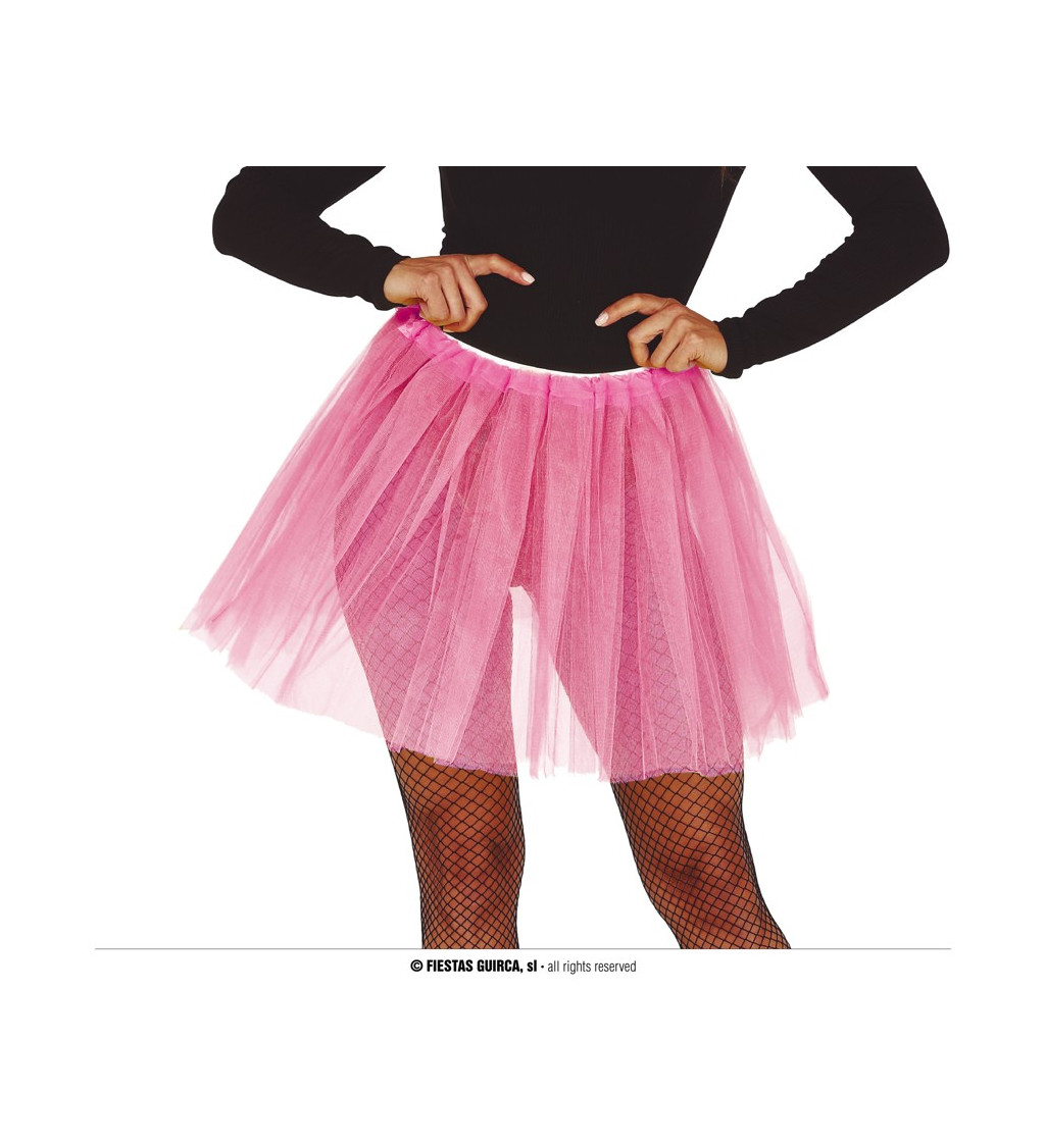 Růžová tutu sukně