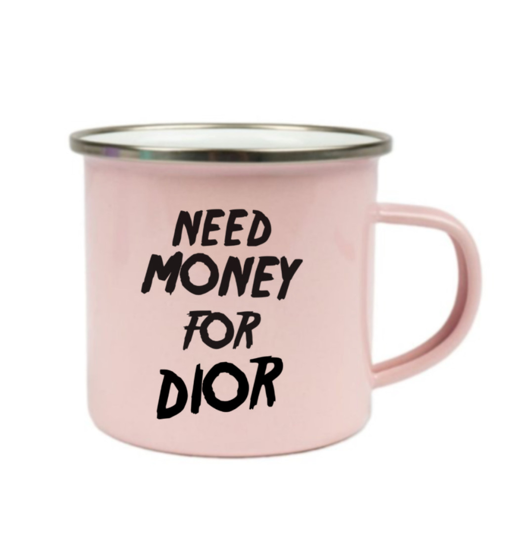 Plecháček růžový Need money for Dior