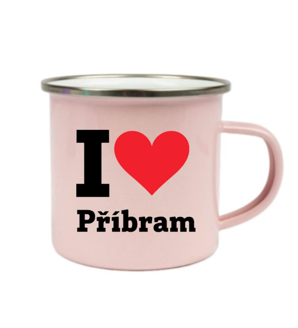 Plecháček růžový I love Příbram