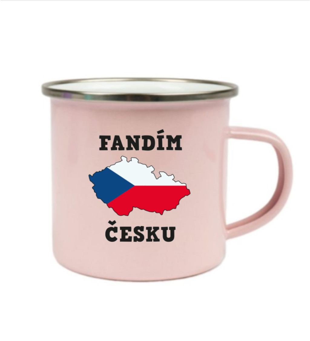 Plecháček růžový Fandím česku