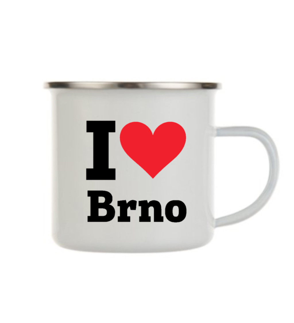 Plecháček bílý I love Brno