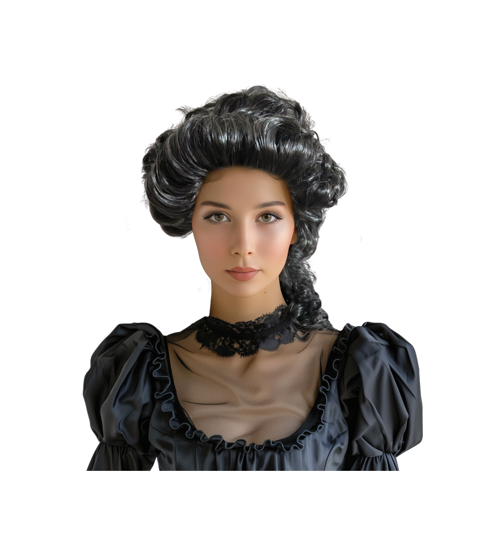 Dámská paruka šlechtična – šedá