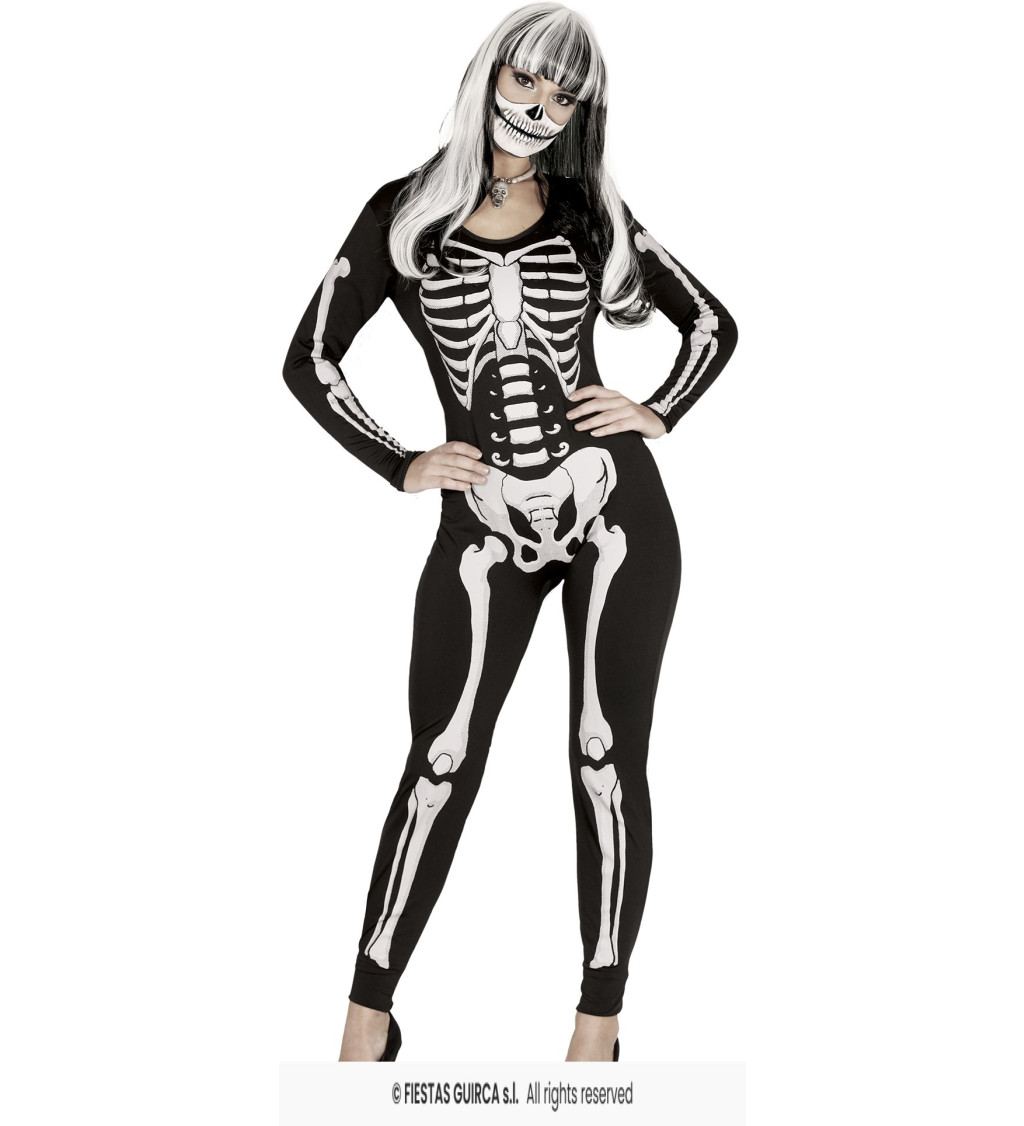 Dámský kostým: Kostlivec