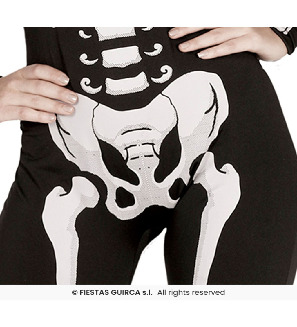 Dámský kostým: Kostlivec