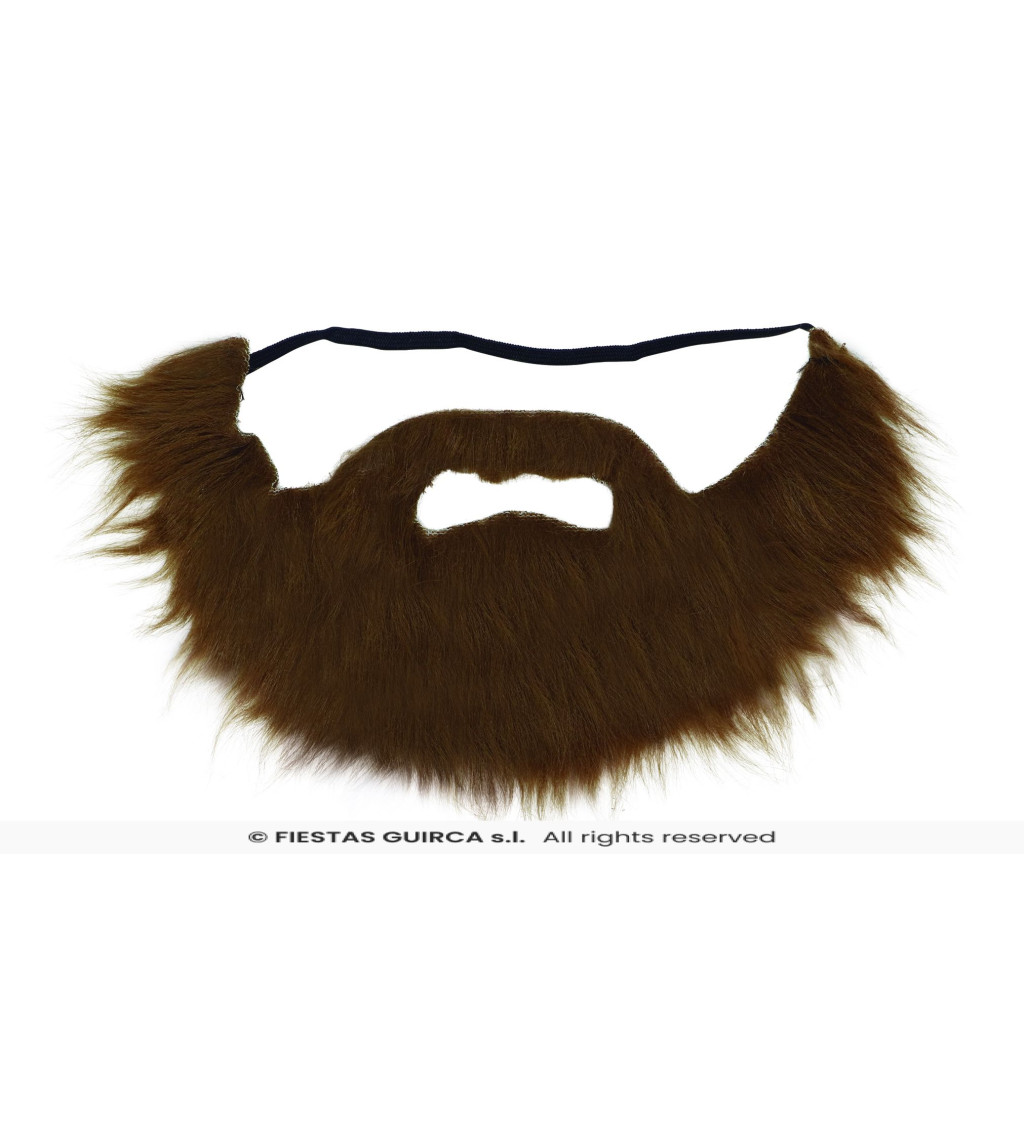 Hnědé falešné vousy