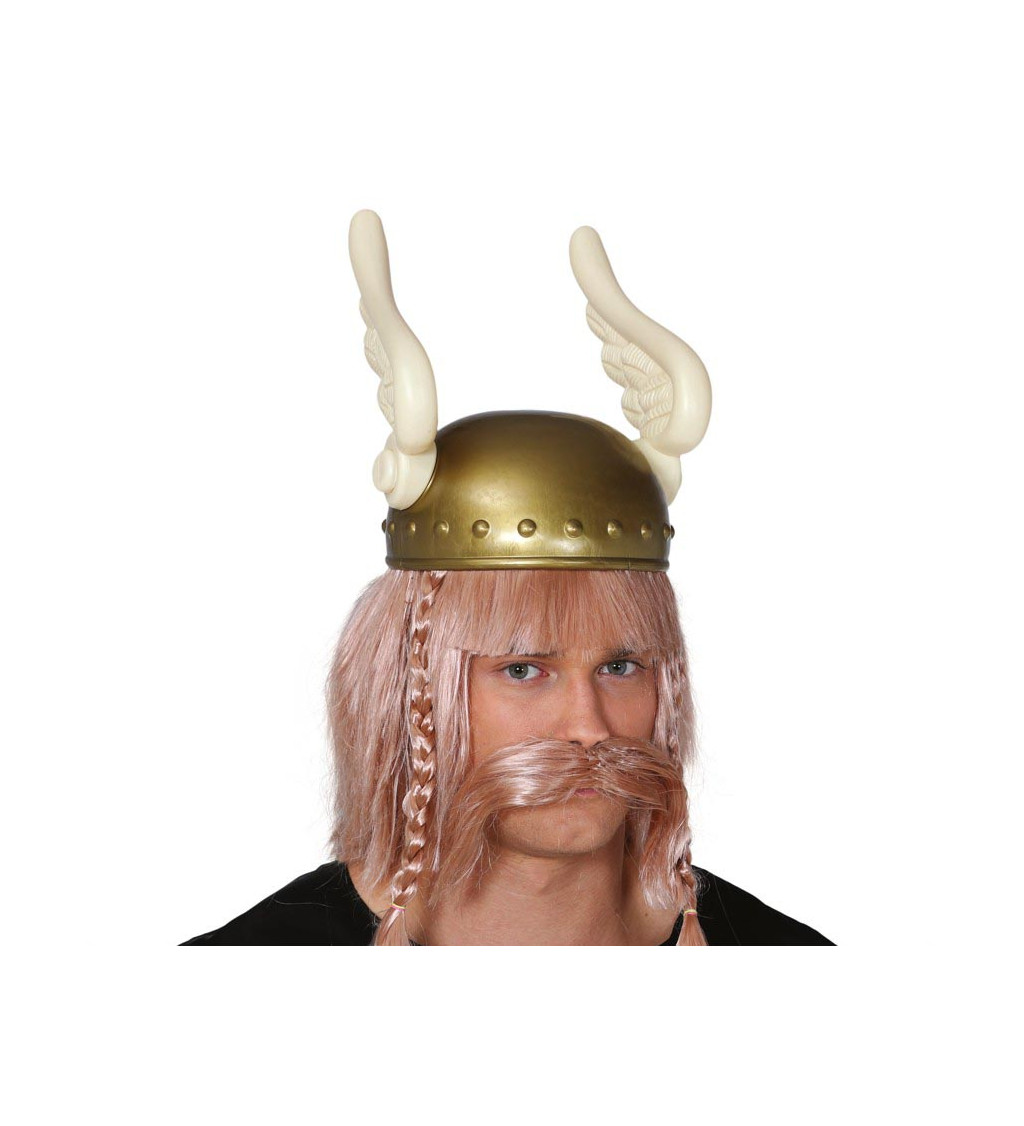 Zlatá vikingská helma