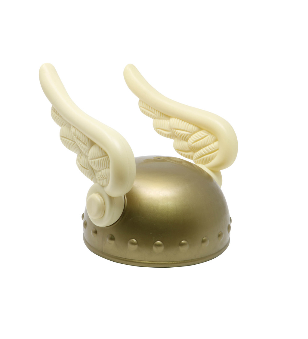 Zlatá vikingská helma