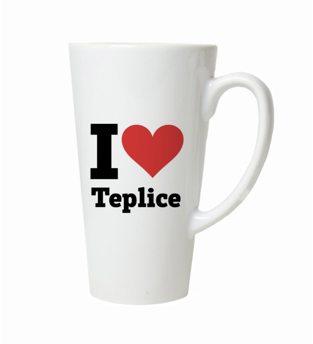 Latte hrnek I love Teplice