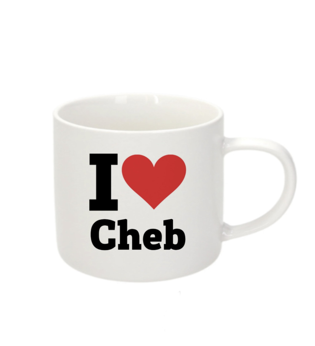 Espresso hrnek I love Cheb