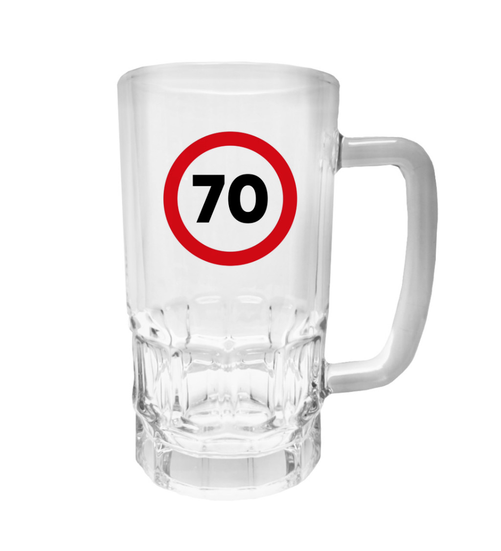 Půllitr s potiskem - 70, 500 ml