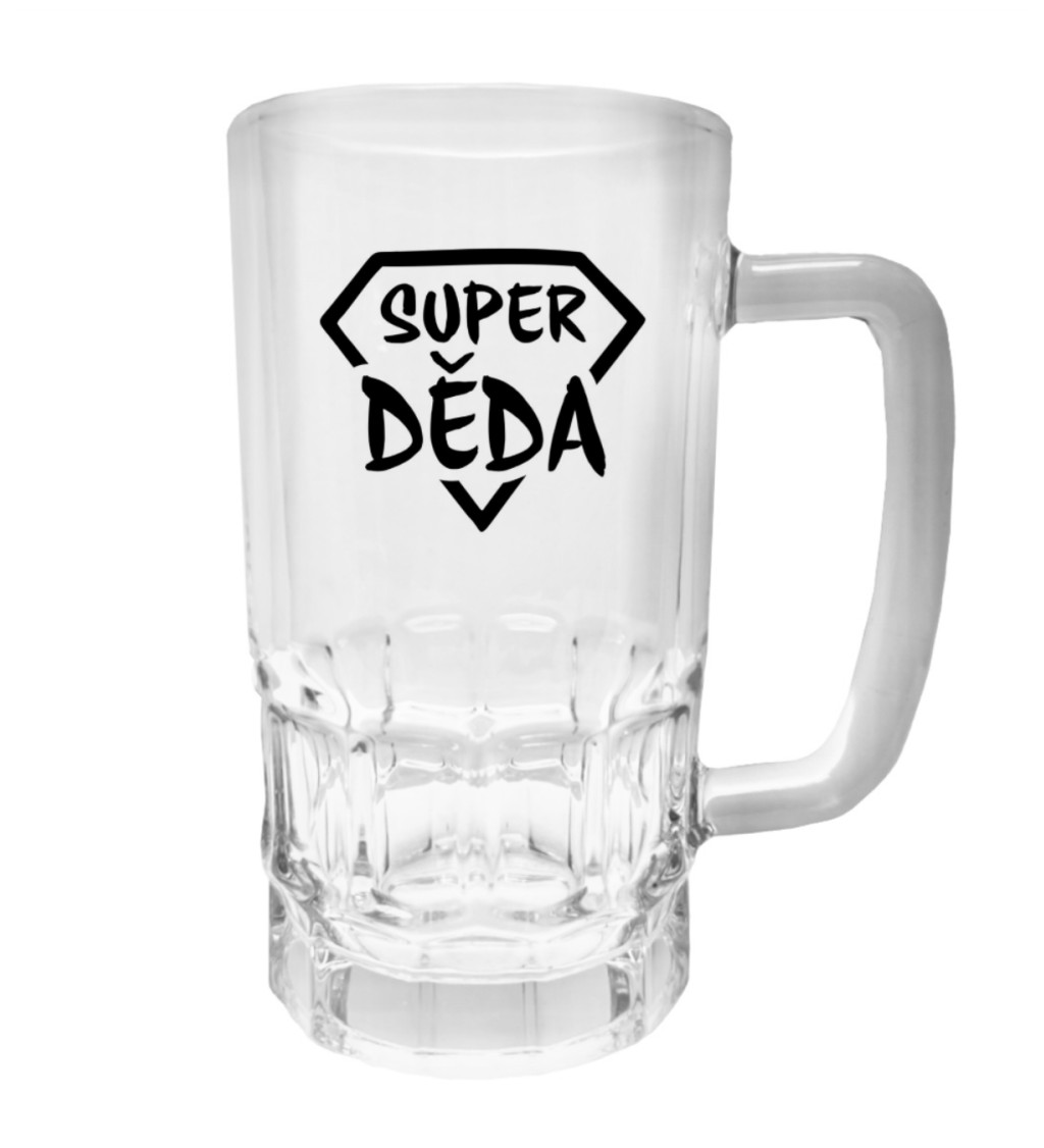 Půllitr s potiskem - Super děda, 500 ml