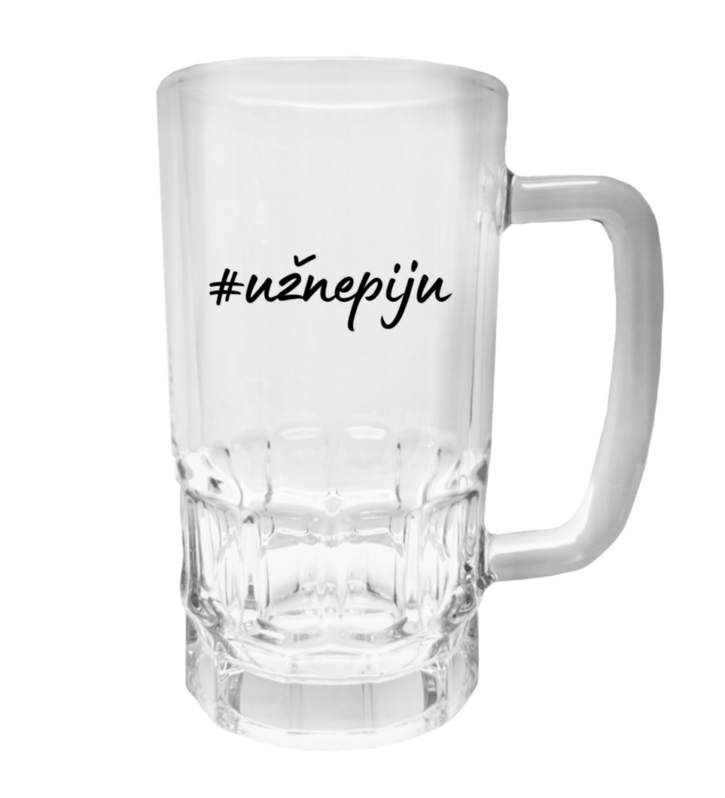 Půllitr s potiskem - Už nepiju, 500 ml