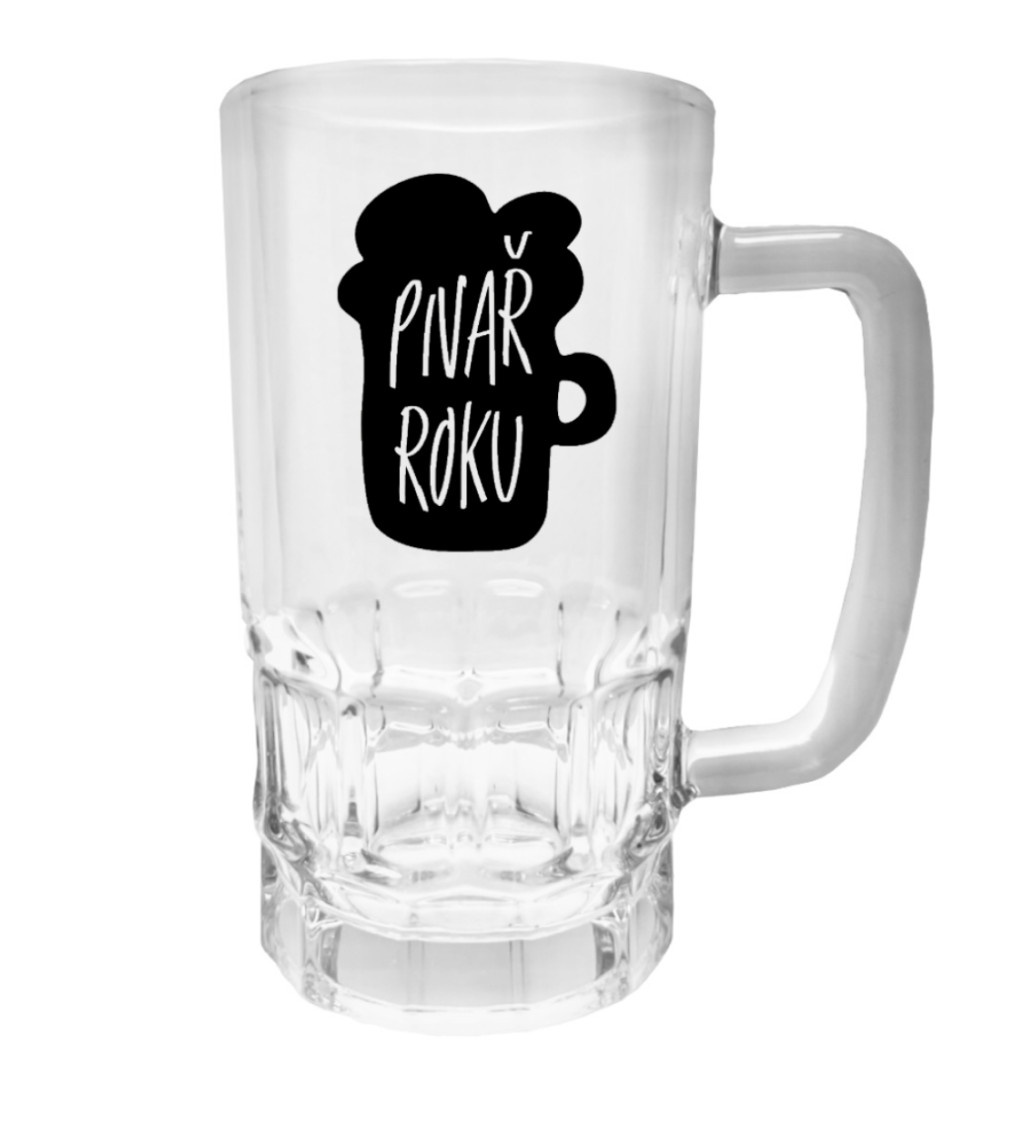 Půllitr s potiskem - Pivař roku, 500 ml