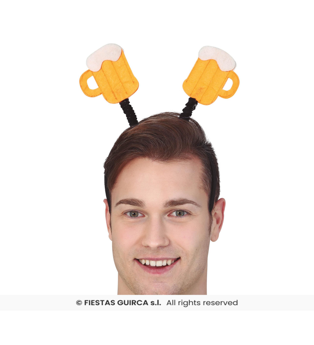 Čelenka s motivem piva