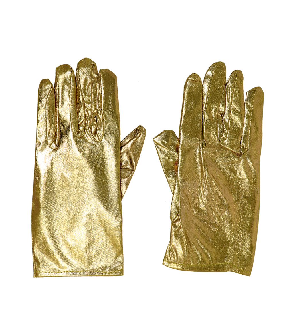 Krátké zlaté rukavice