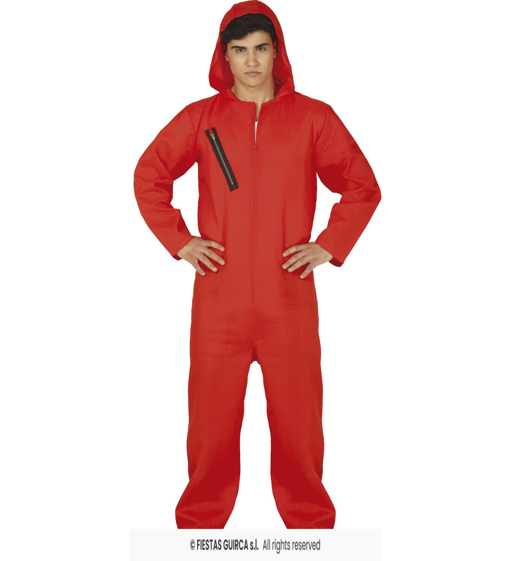 Pánský kostým Vězeň v červeném
