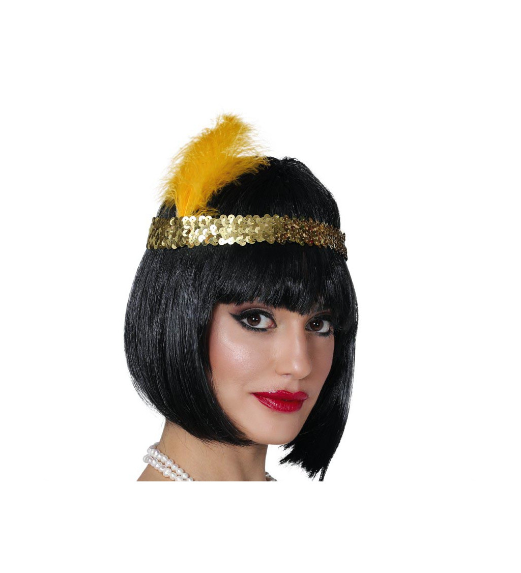 Charleston čelenka – zlatá