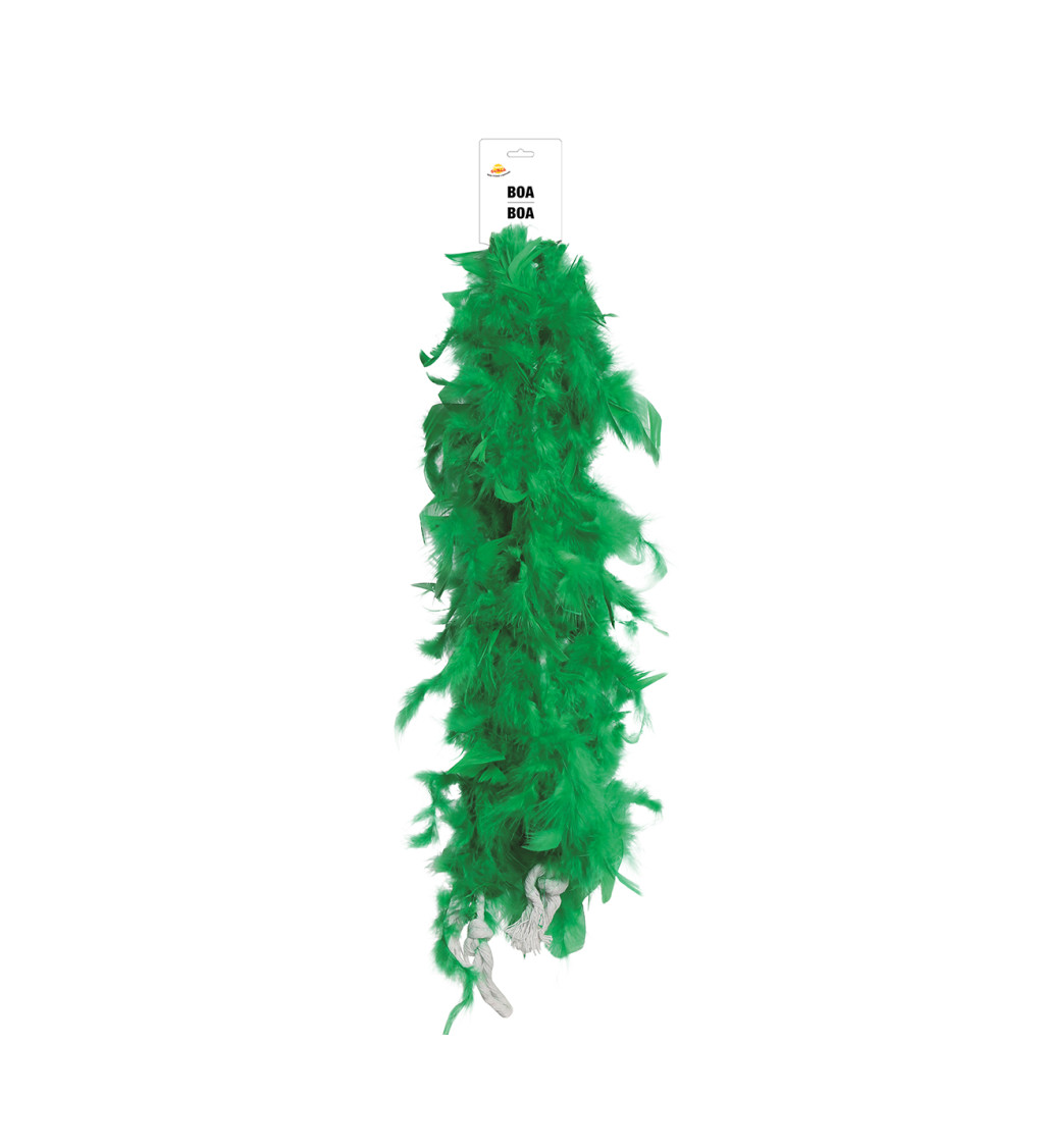 Péřové boa – zelené