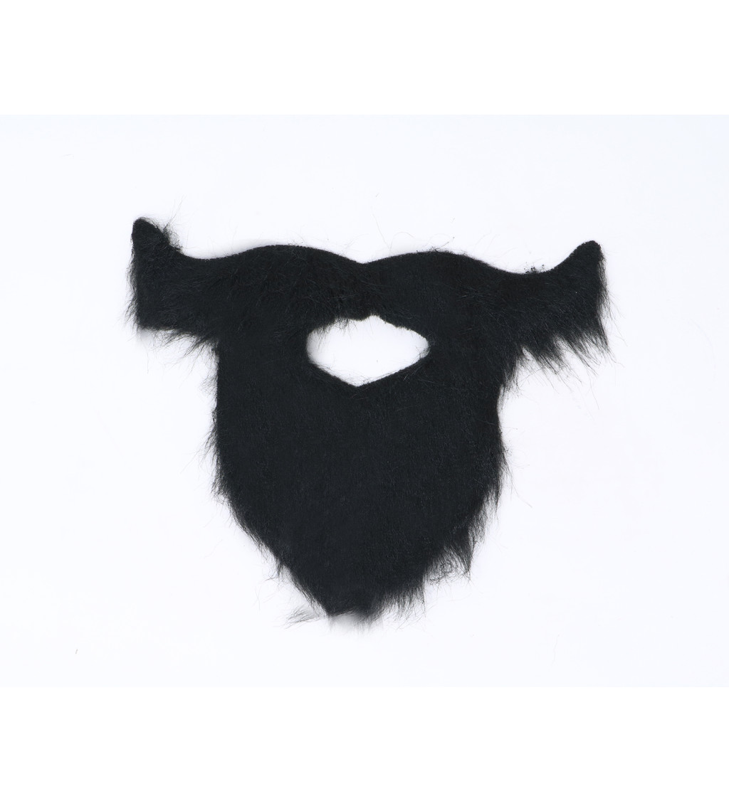 Černá sada vousů a kníru