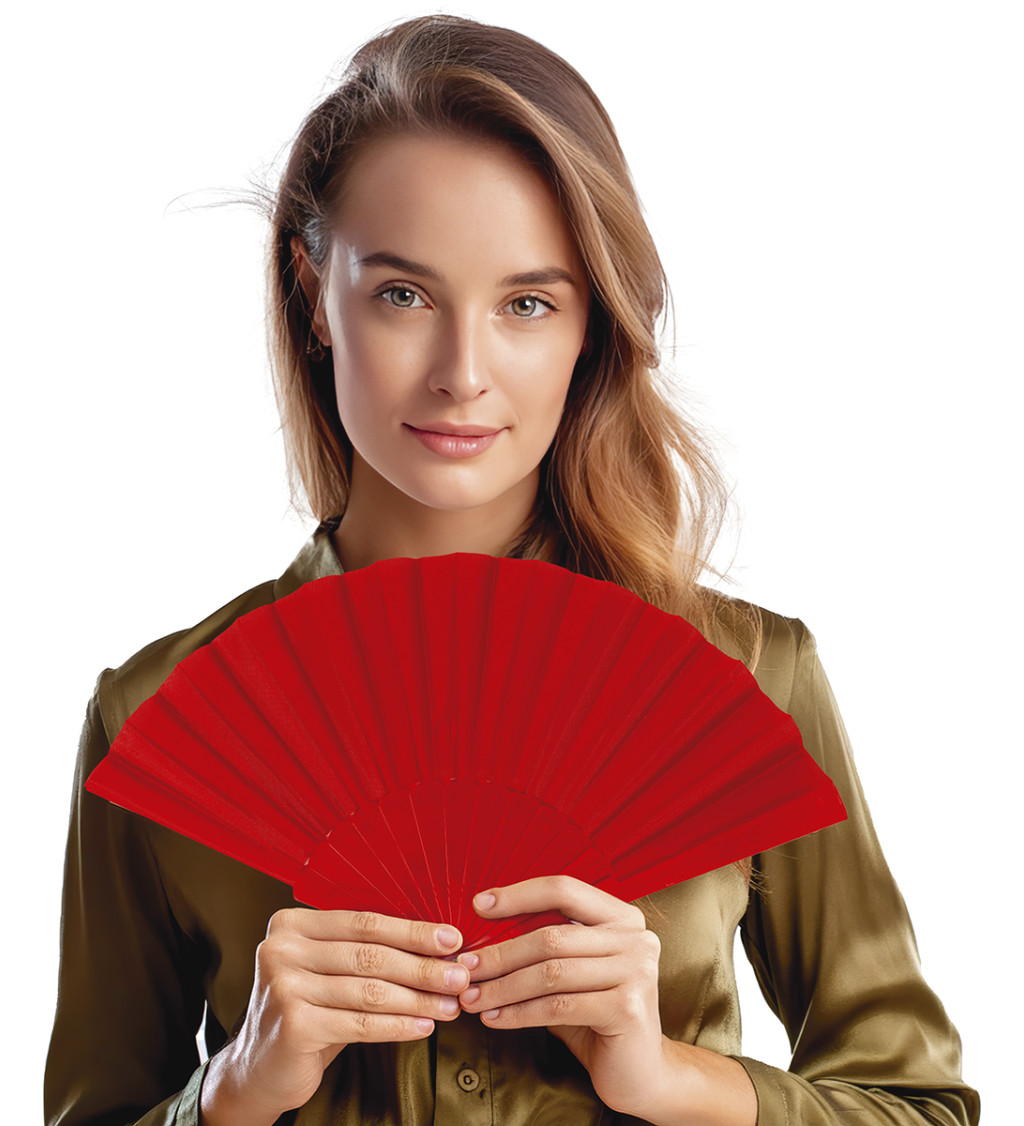 Elegantní vějíř – červený