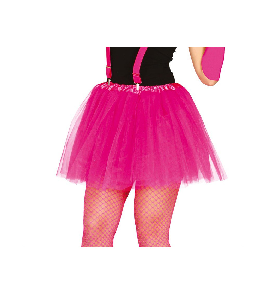 Neonově růžová tutu sukně