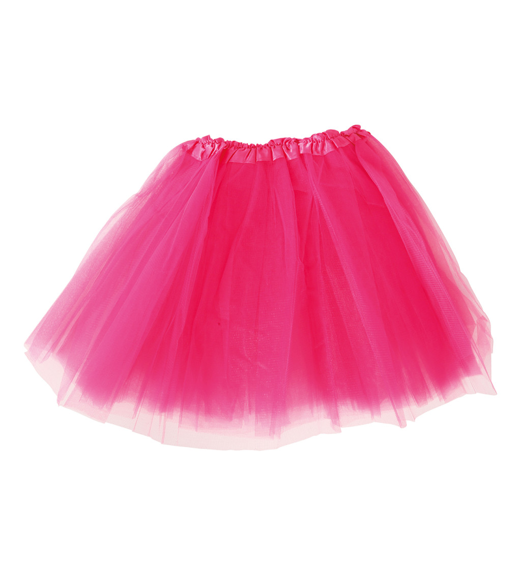 Neonově růžová tutu sukně