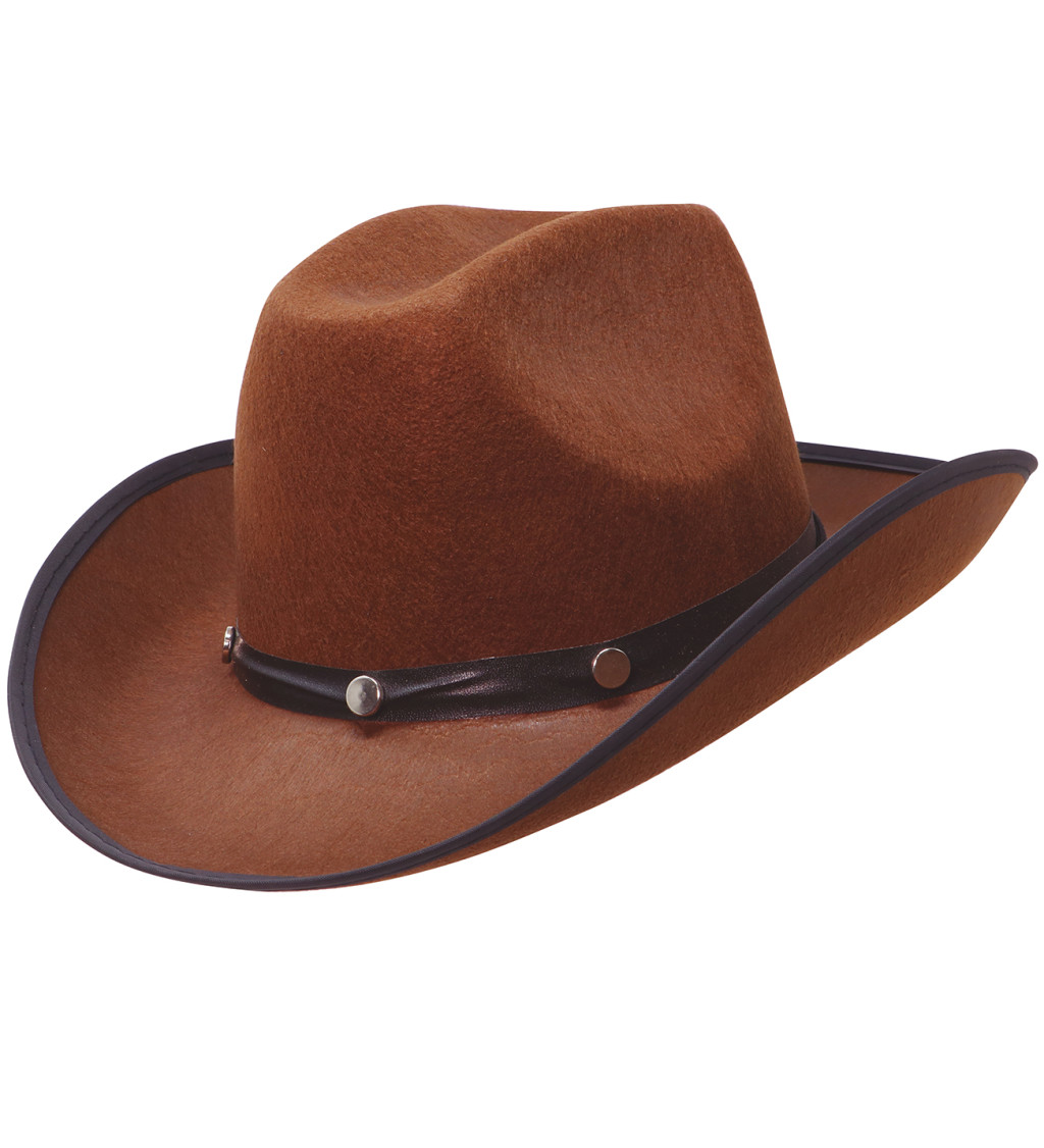 Kovbojský klobouk v hnědé barvě