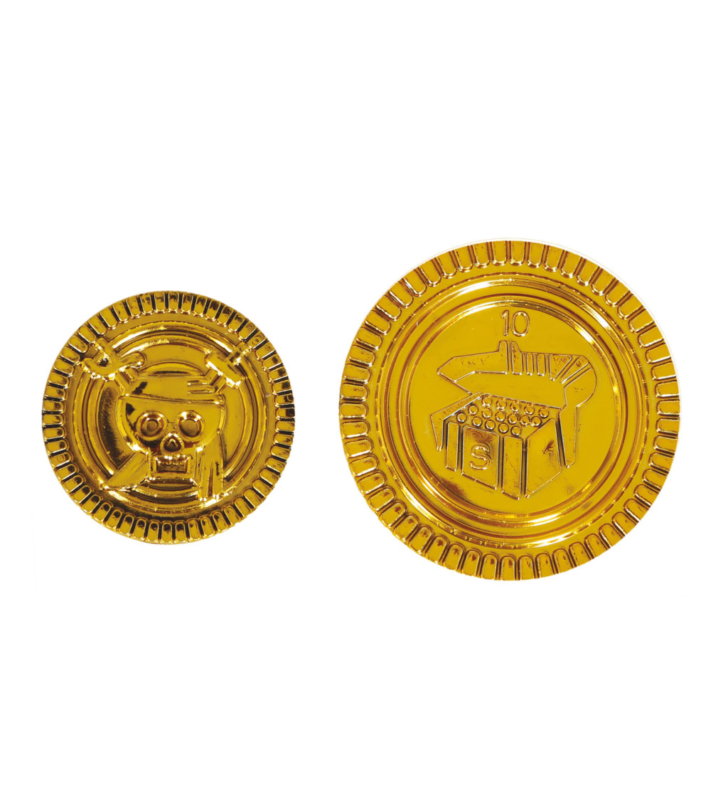 Sáček pirátských mincí