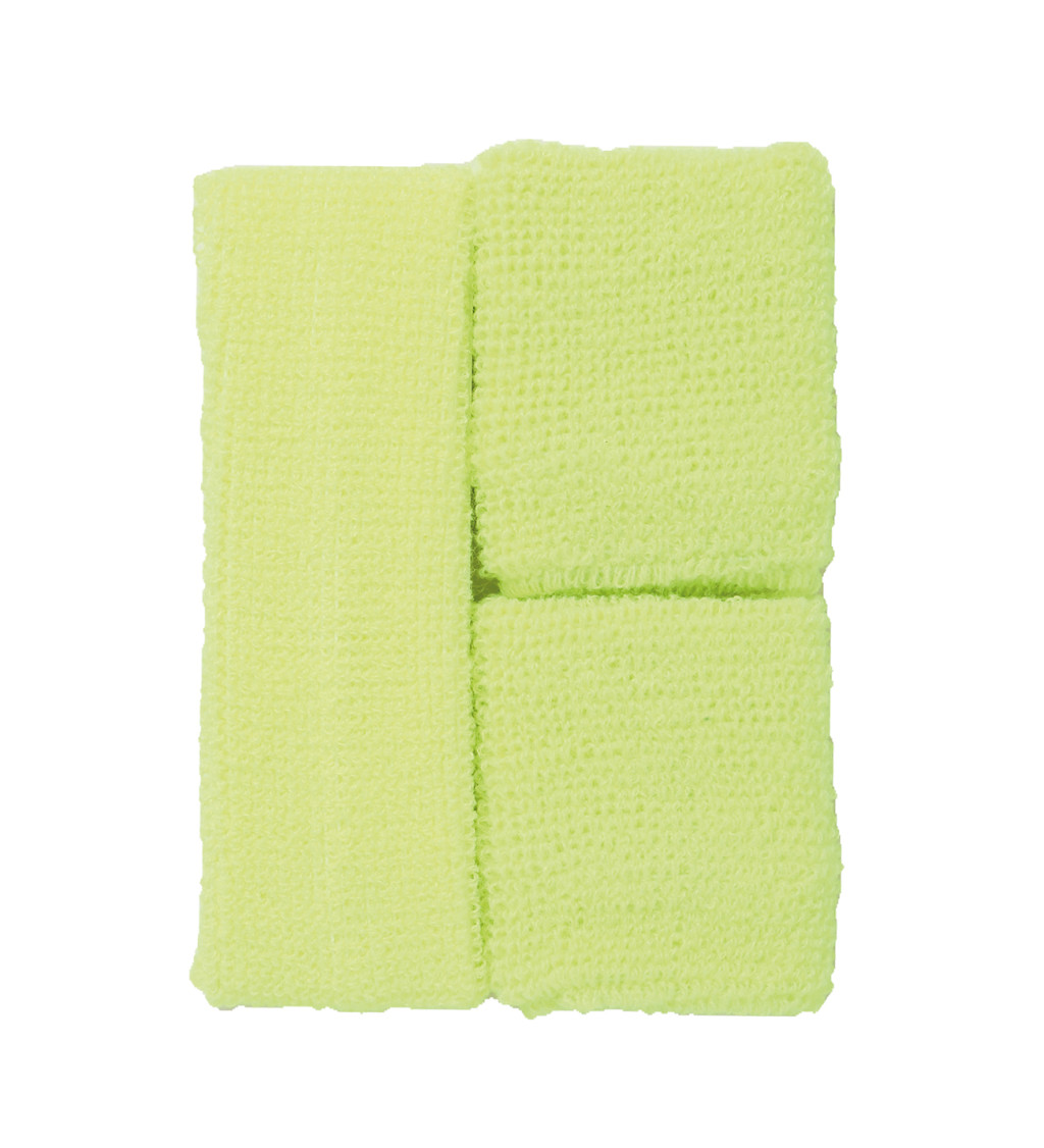 Žlutá party sada – potítka a čelenka