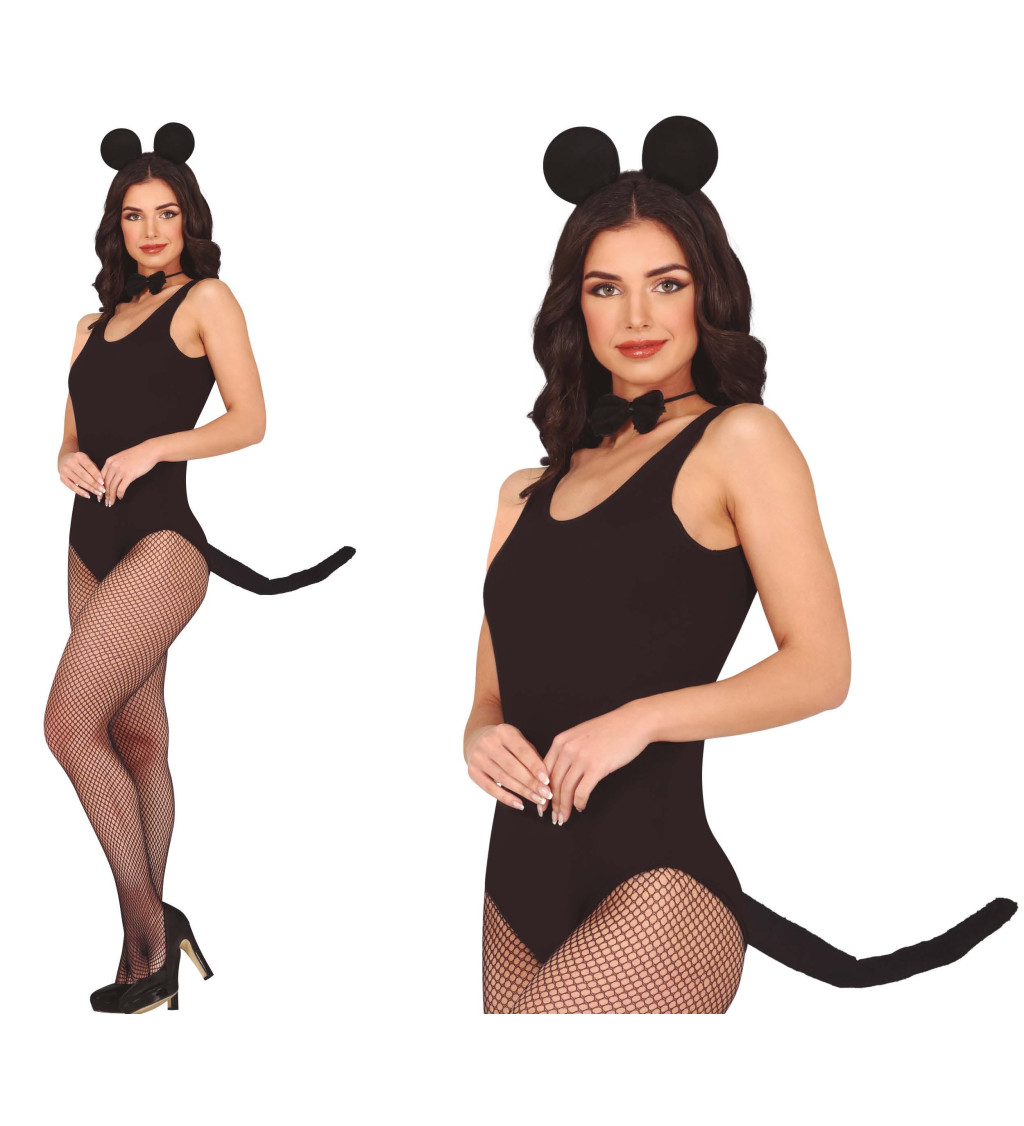 Karnevalová sada Myš černá