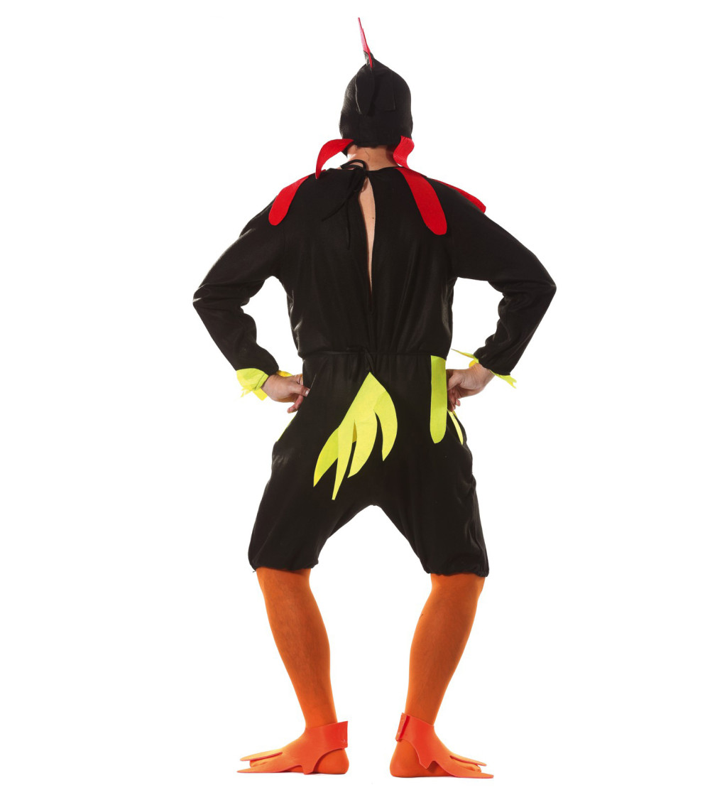 Pánský kostým Kohout: Overal s čepicí a detaily