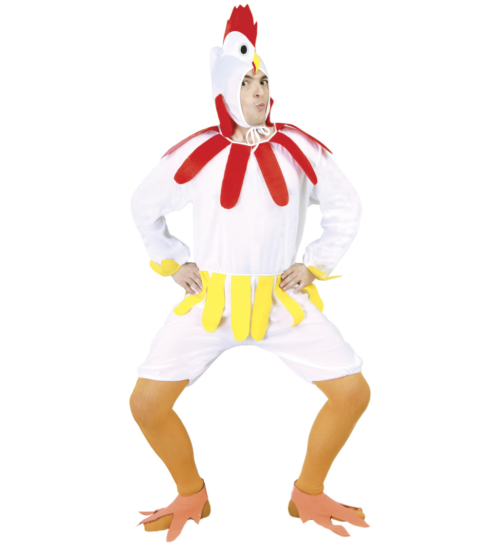 Pánský kostým Kuře: Overal s doplňky