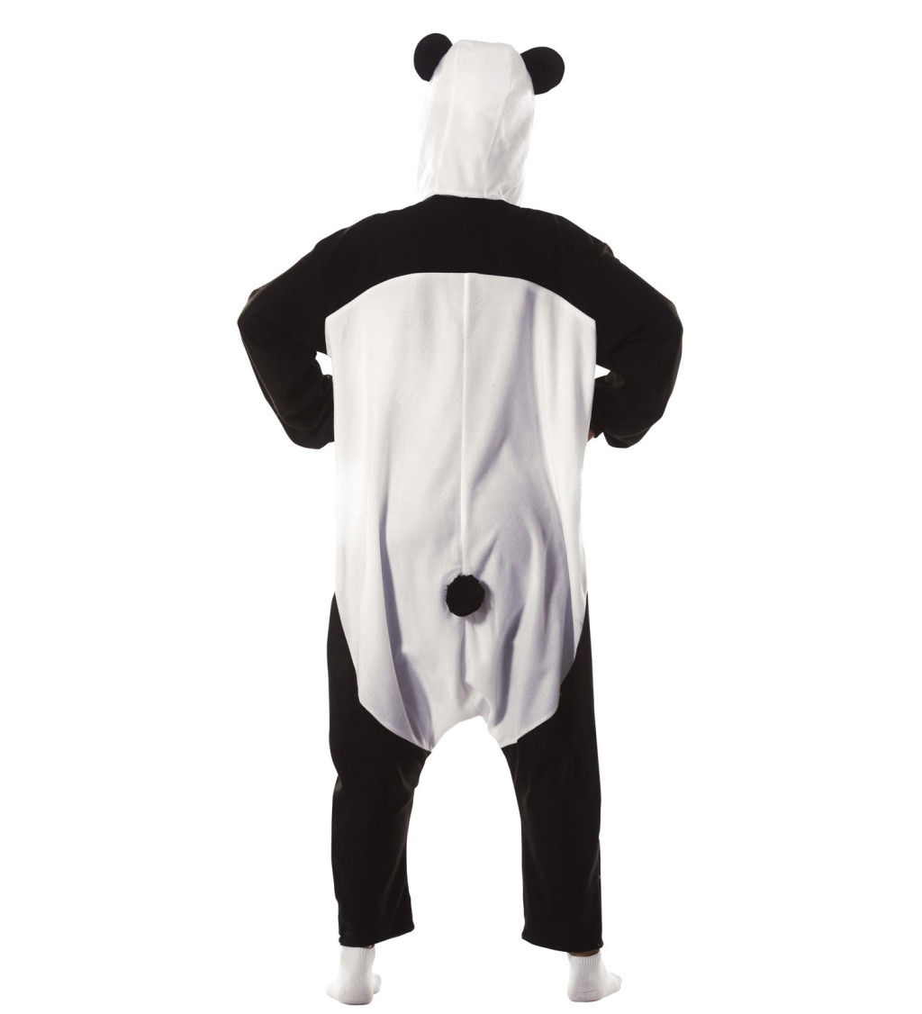 Dámský overal Panda s kapucí