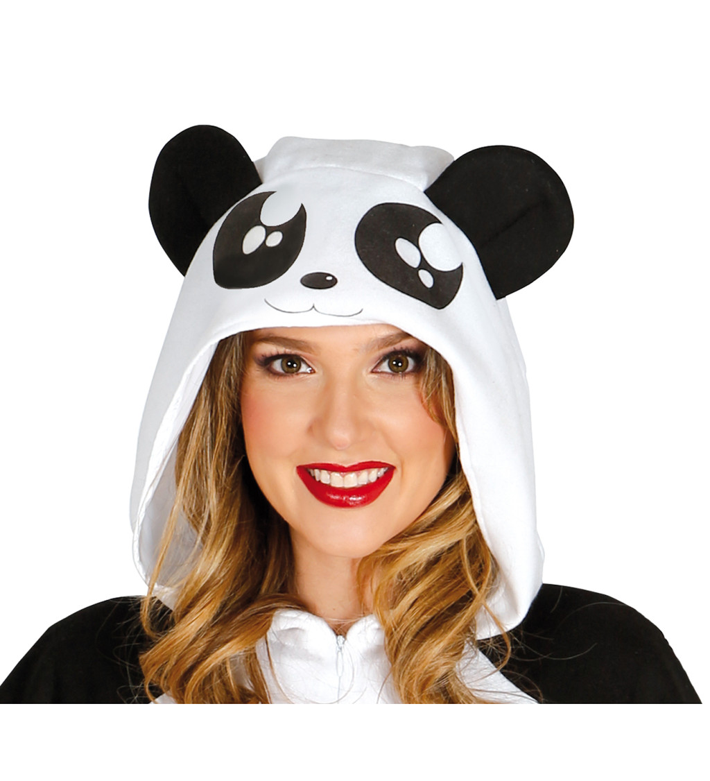 Dámský overal Panda s kapucí