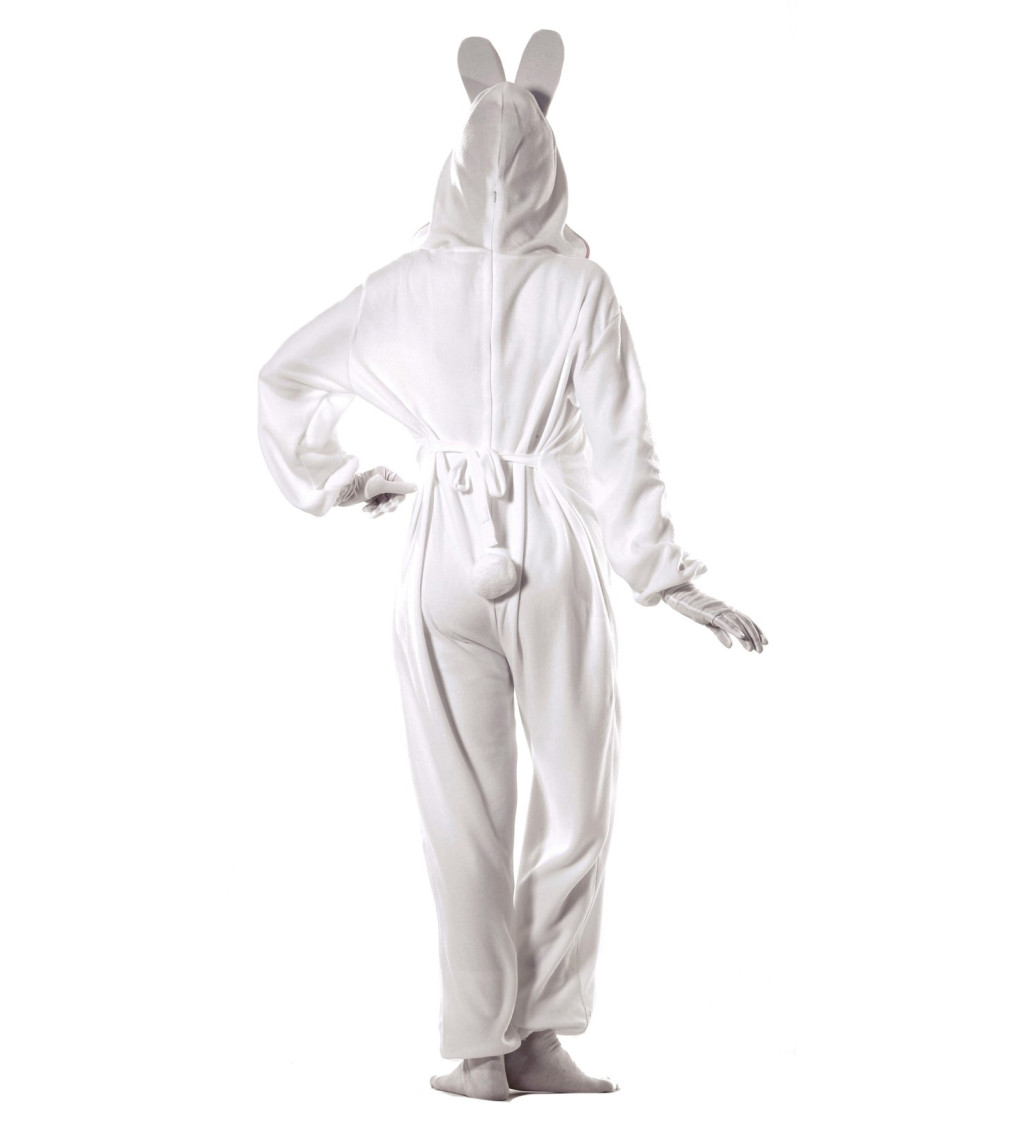 Dámský kostým Bílý králíček s kapucí