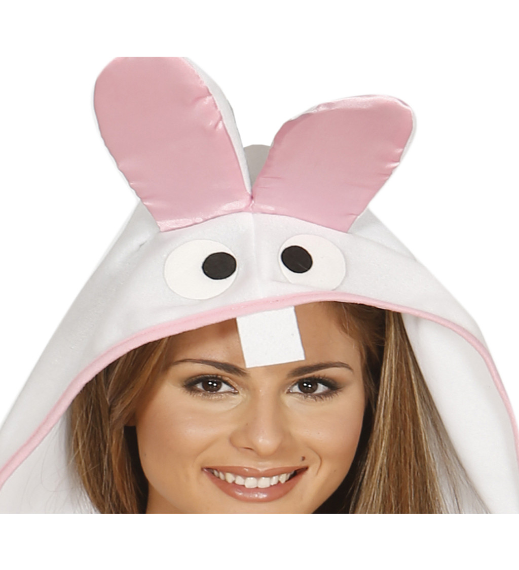 Dámský kostým Bílý králíček s kapucí