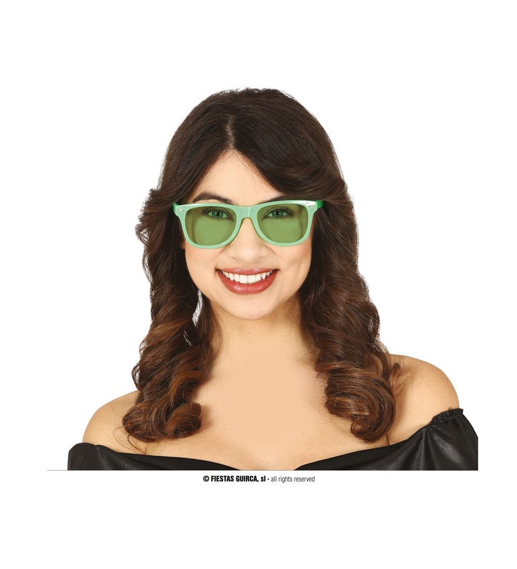Brýle – zelená skla