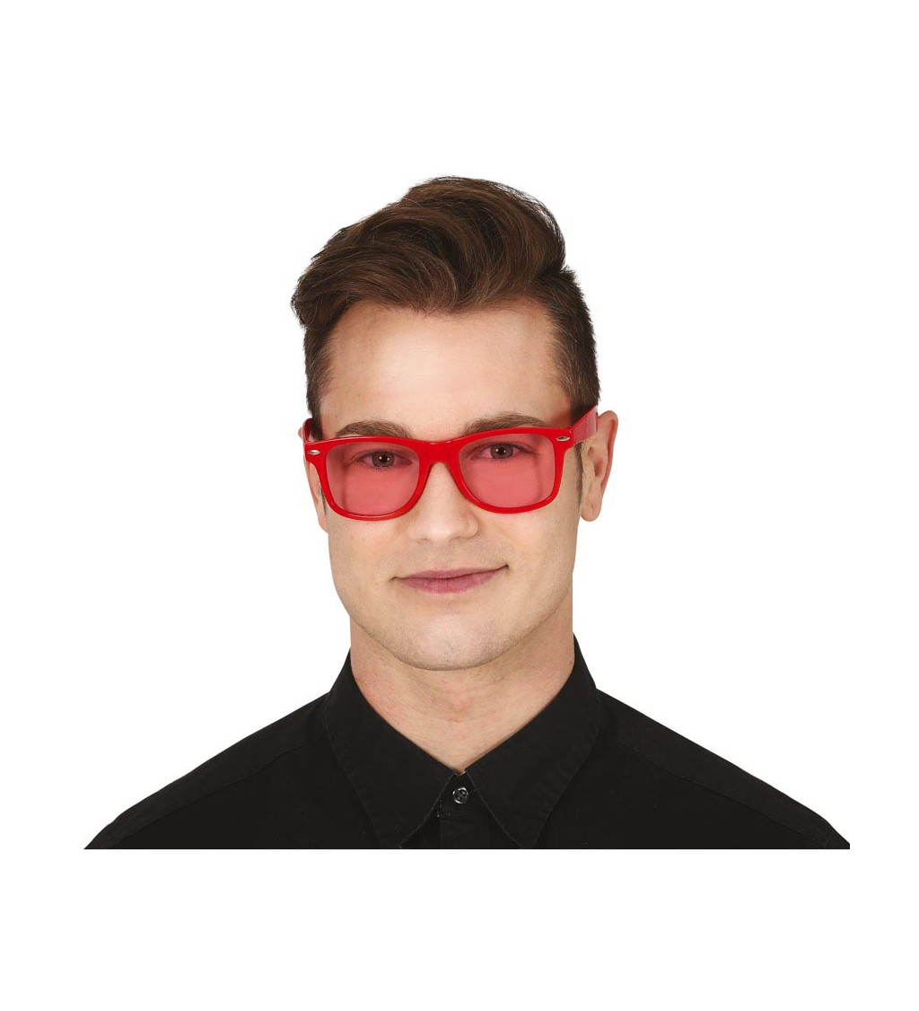 Brýle – červená skla