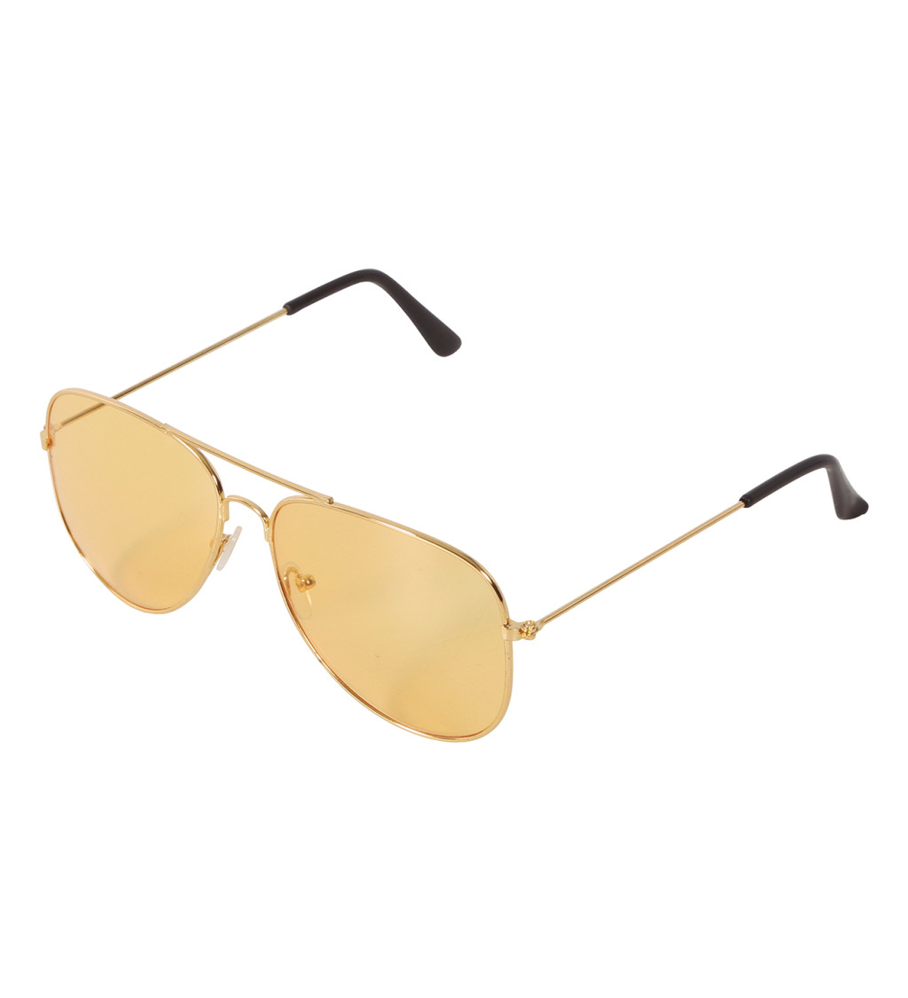 Retro brýle – žluté