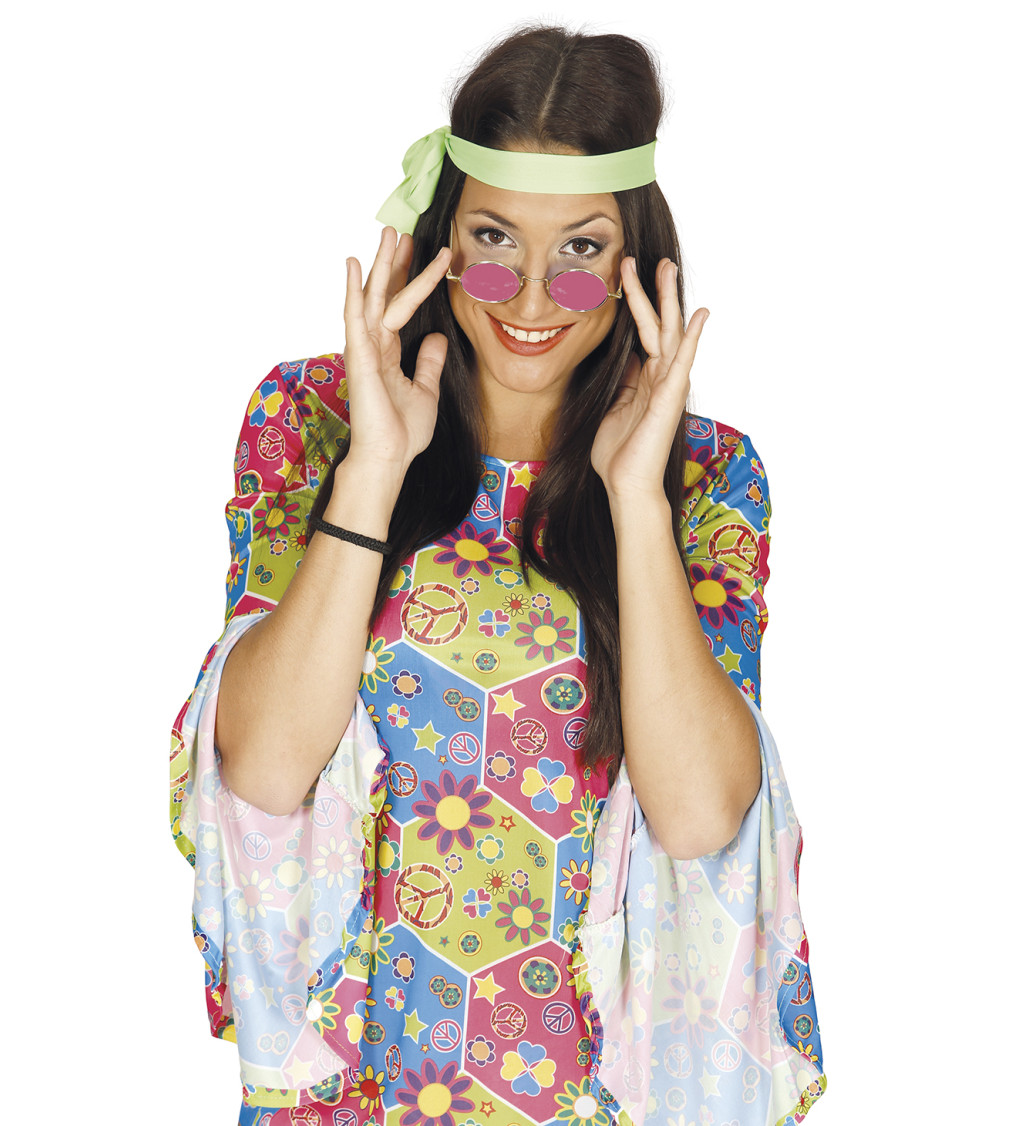 Hippie brýle – růžové
