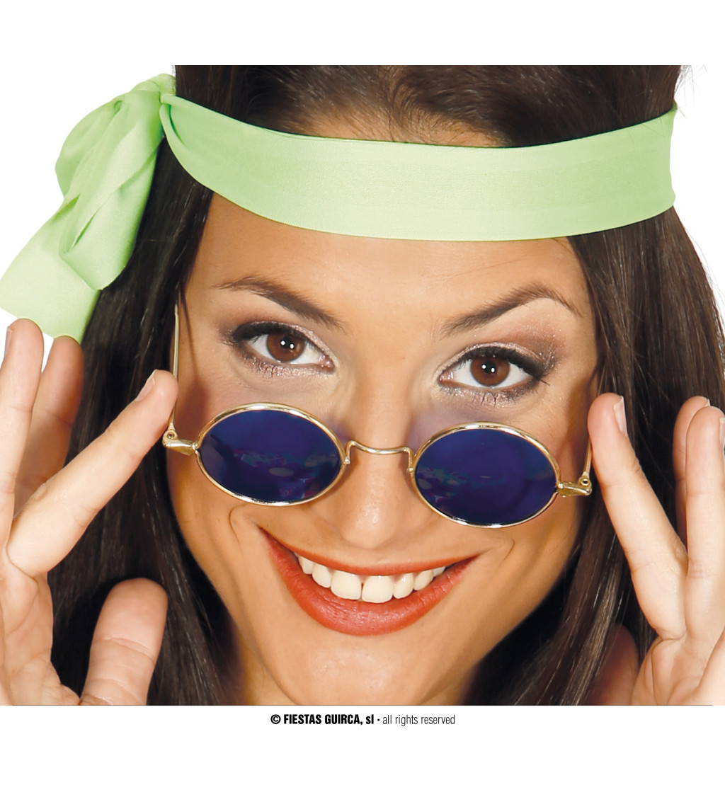 Hippie brýle – modré