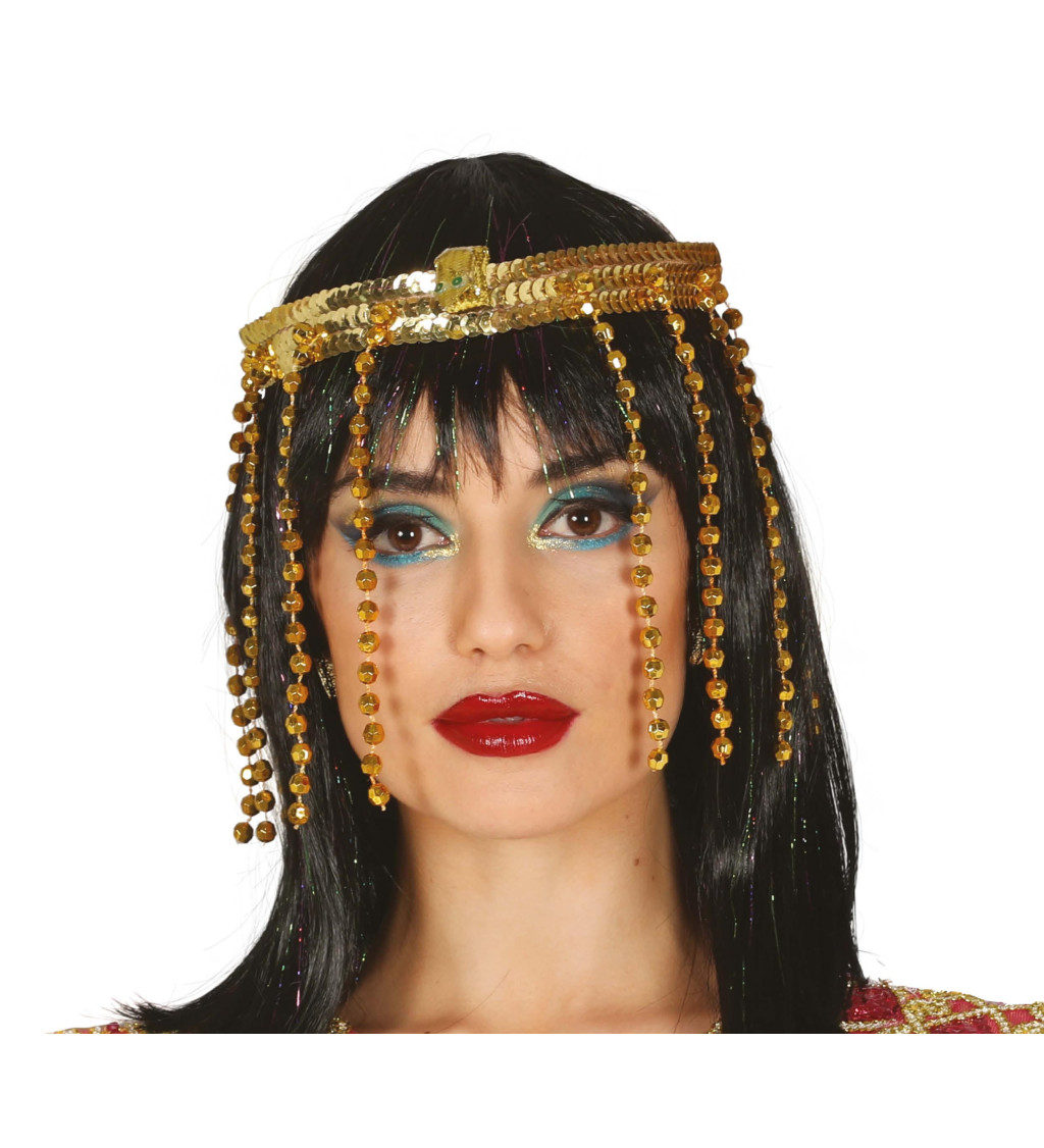 Egyptská čelenka – Kleopatra, zlatá