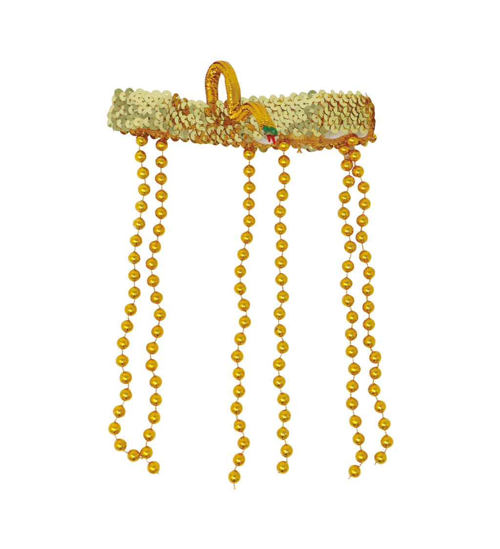 Egyptská čelenka – Kleopatra, zlatá